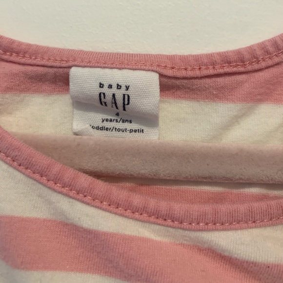 Gap pink and cream striped dress. Size 4. - Picture 3 of 4